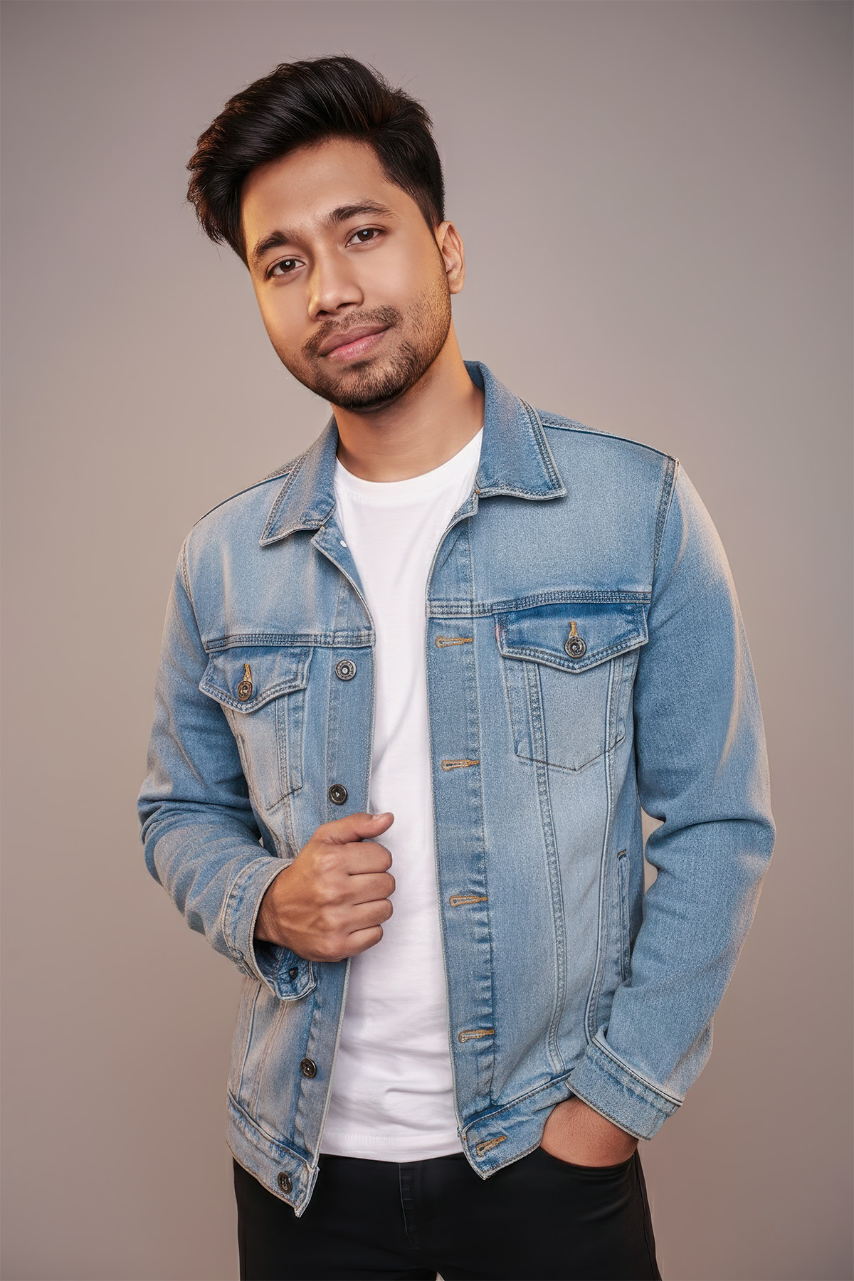 Studio portrait of Krish Bhowmick