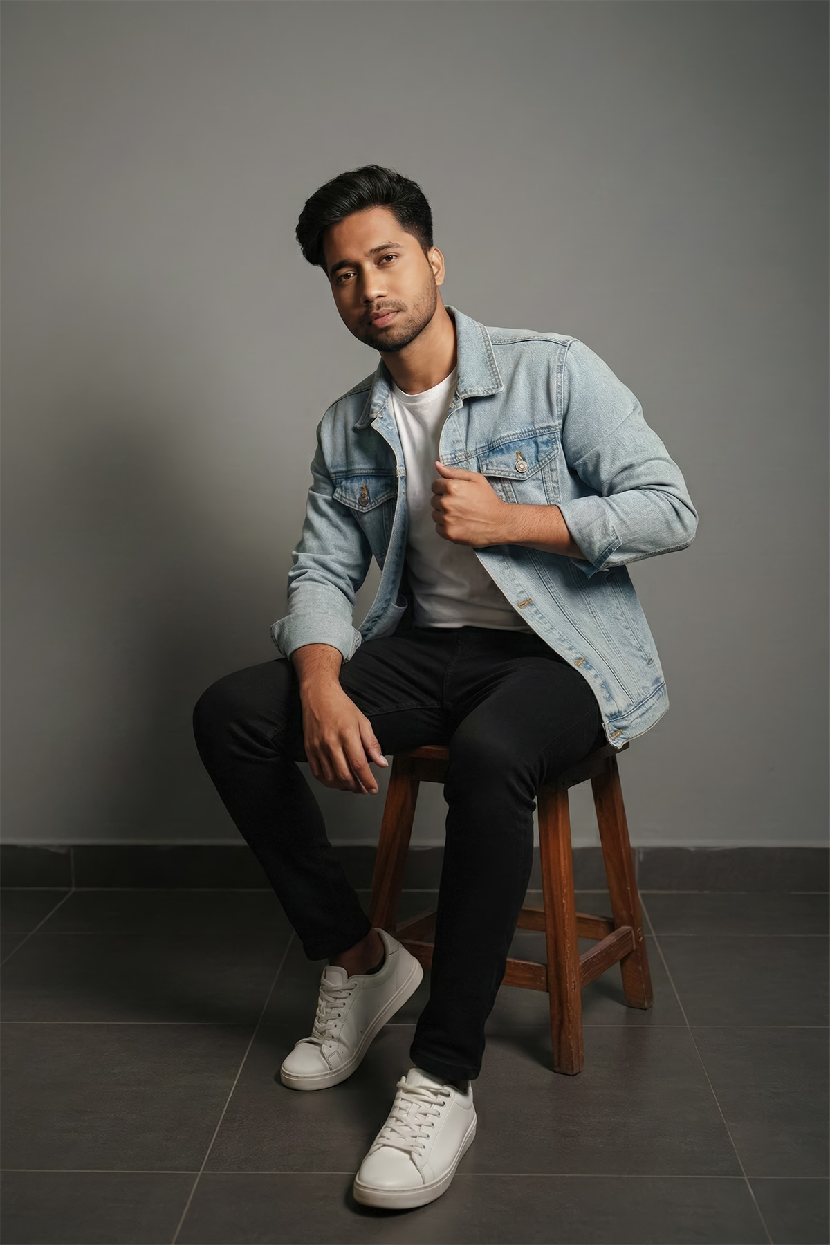 Studio portrait of Krish Bhowmick